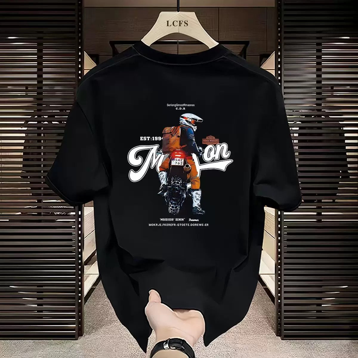 New Men's and Women's T-Shirts Trendy Versatile Printed Summer Ins Round Neck Pure Cotton Men's Short Sleeve Trendy Brand European and American
