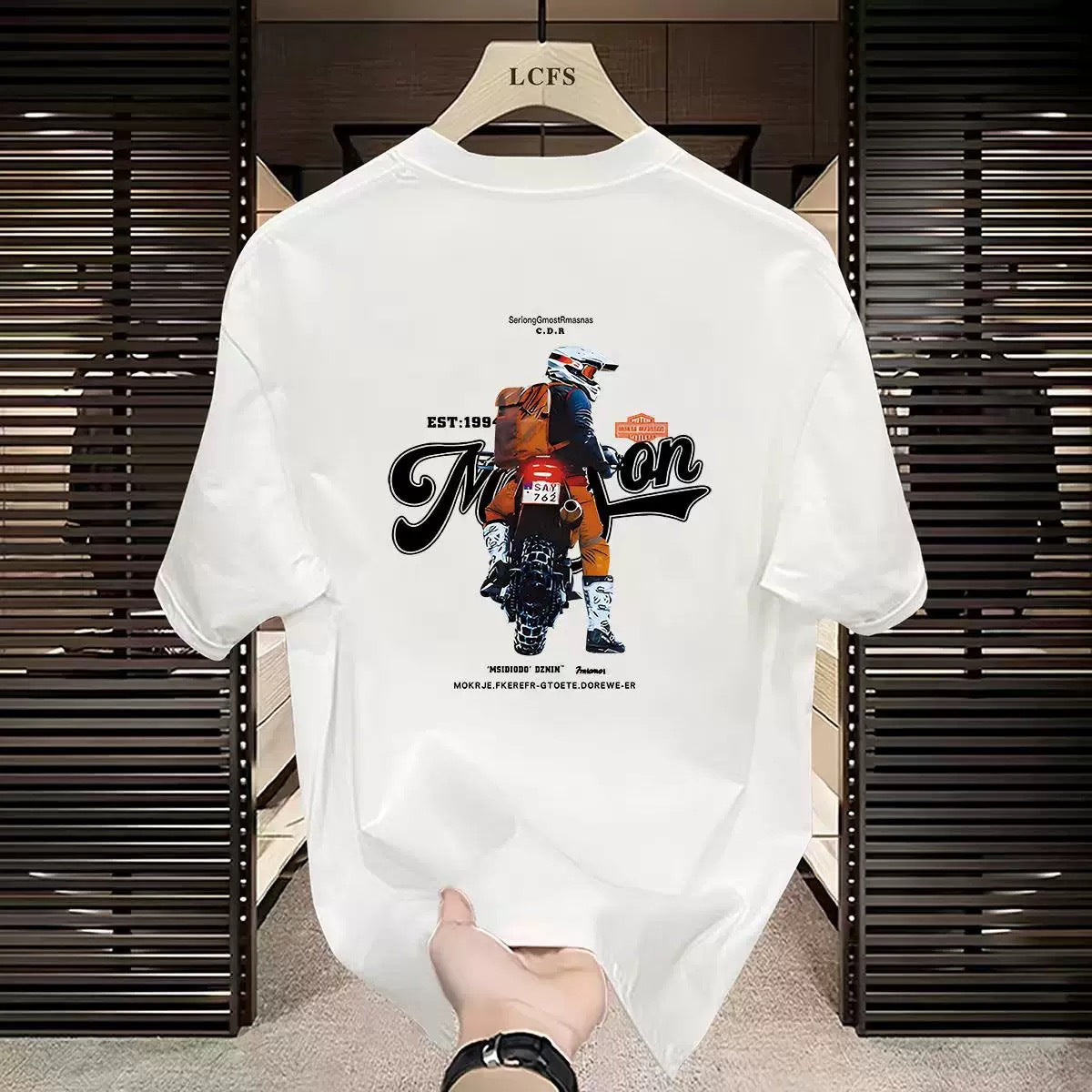 New Men's and Women's T-Shirts Trendy Versatile Printed Summer Ins Round Neck Pure Cotton Men's Short Sleeve Trendy Brand European and American