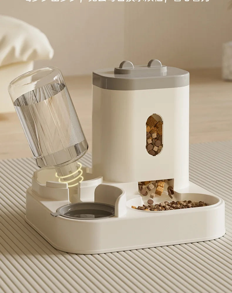 26 New Model Automatic Cat Feeder Dog Bowl Pet Bowl Cat Dish 2-in-1 Water Dispenser Cat Bowl Pet Supplies