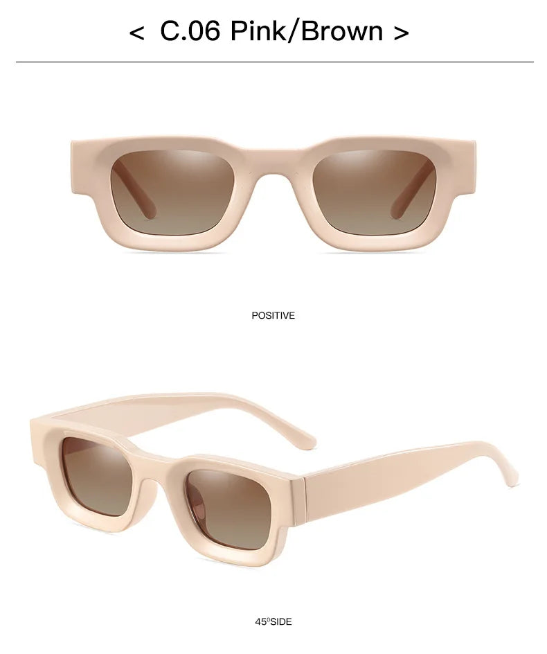 Popular Polarized Sunglasses Men Women Retro Designer Small Square Punk Sun glasses Vintage Shades Eyewear gafas de sol hombre