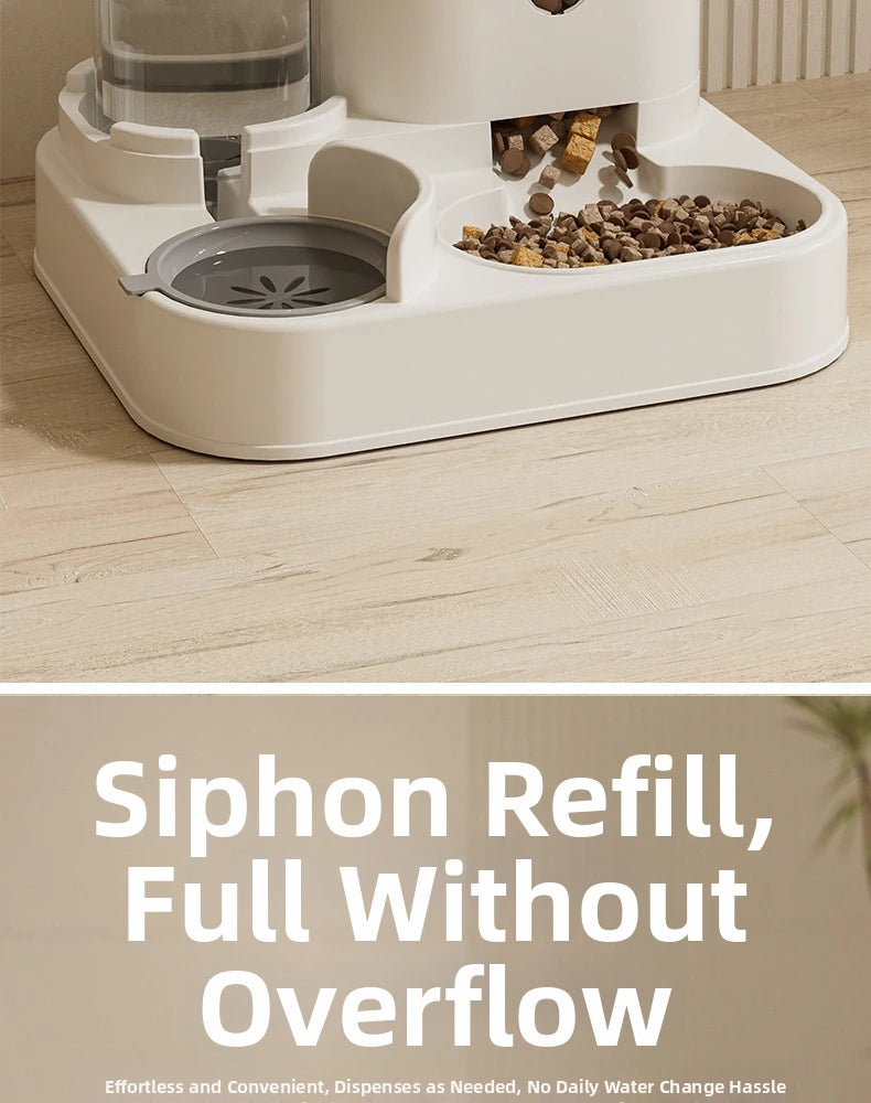 26 New Model Automatic Cat Feeder Dog Bowl Pet Bowl Cat Dish 2-in-1 Water Dispenser Cat Bowl Pet Supplies