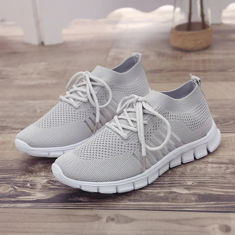 Zapatillas Mujer 2025 Trendy Mesh Platform Sneakers Socks Shoes Tenis Breathable Socofy Casual Sports Shoes Women Flats 1684