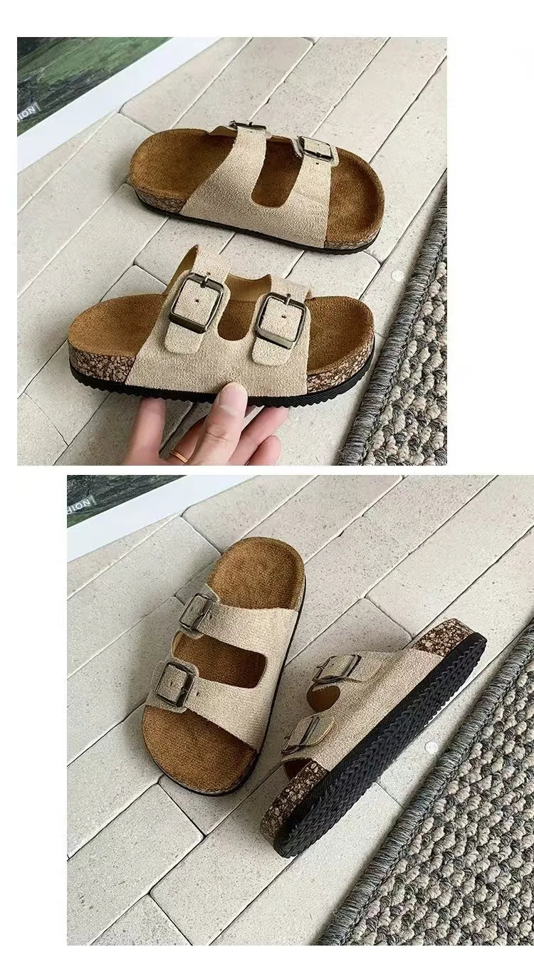 2026 Children Sandals for Girls Boys Summer New Fashion Korean Style Soft Sole Anti-slippery Versatile Chic Open-toe Beach Shoes