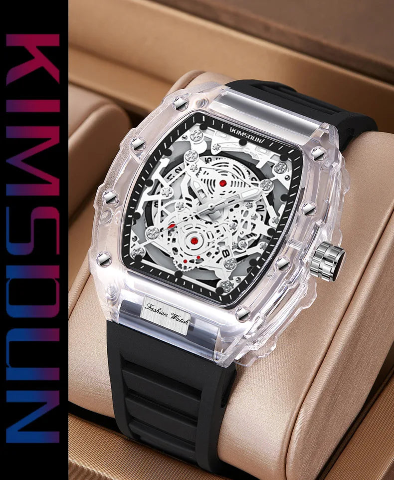 New Men's Watch Fashion High End Elegant Handsome Trendy Personalized and Versatile Night Light Calendar Male Quartz Wristwatch