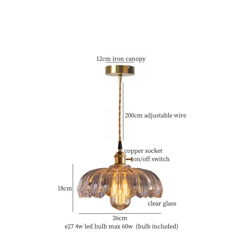 IWHD Nordic Colorful Glass LED Pendant Light Fixtures Cafe Loft Bedside Living Dining Room Bar Vintage Brass Hanglamp luminaire