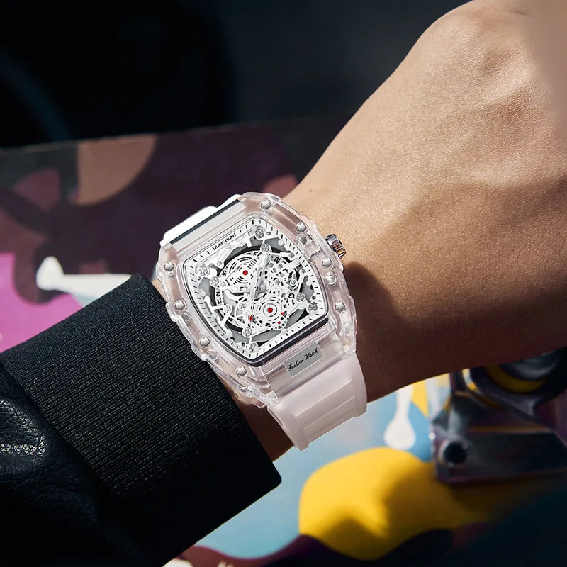 New Men's Watch Fashion High End Elegant Handsome Trendy Personalized and Versatile Night Light Calendar Male Quartz Wristwatch