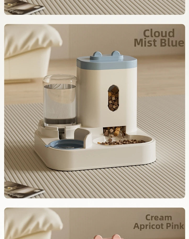 26 New Model Automatic Cat Feeder Dog Bowl Pet Bowl Cat Dish 2-in-1 Water Dispenser Cat Bowl Pet Supplies