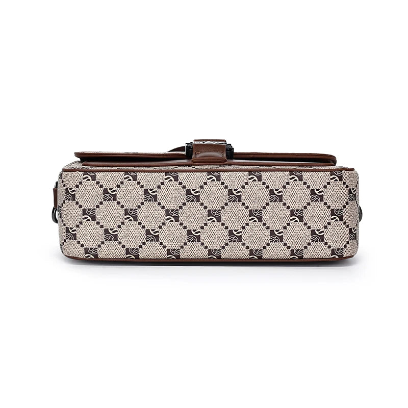 High-End Men's Stylish Crossbody Bag PU Leather Sling Bag Minimalist Business Shoulder Bag Perfect for Daily Commute Travel