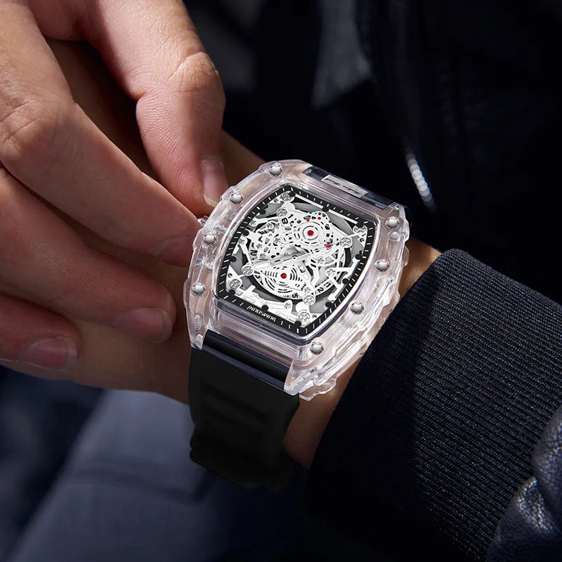 New Men's Watch Fashion High End Elegant Handsome Trendy Personalized and Versatile Night Light Calendar Male Quartz Wristwatch