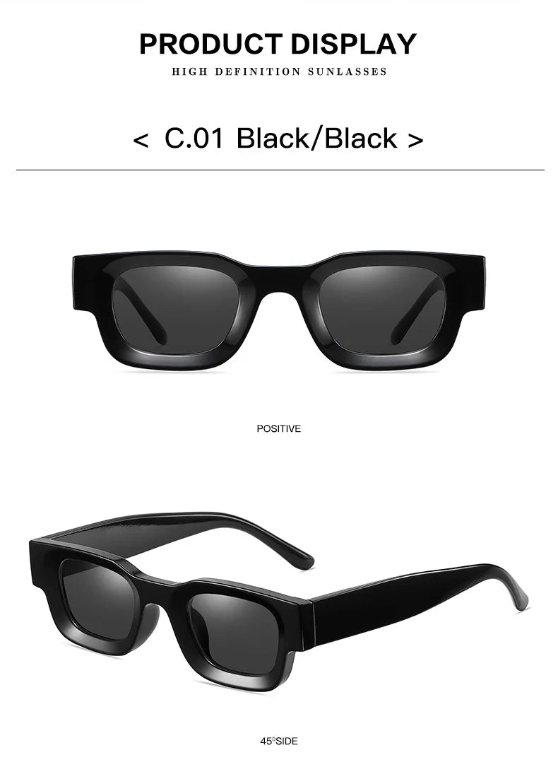 Popular Polarized Sunglasses Men Women Retro Designer Small Square Punk Sun glasses Vintage Shades Eyewear gafas de sol hombre