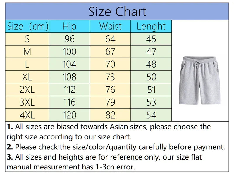 Men's Short Casual Elastic Waist Short Trouser Outdoors Jogging Sports Man Shorts Summer Comfort Half Pants Running Sportswear