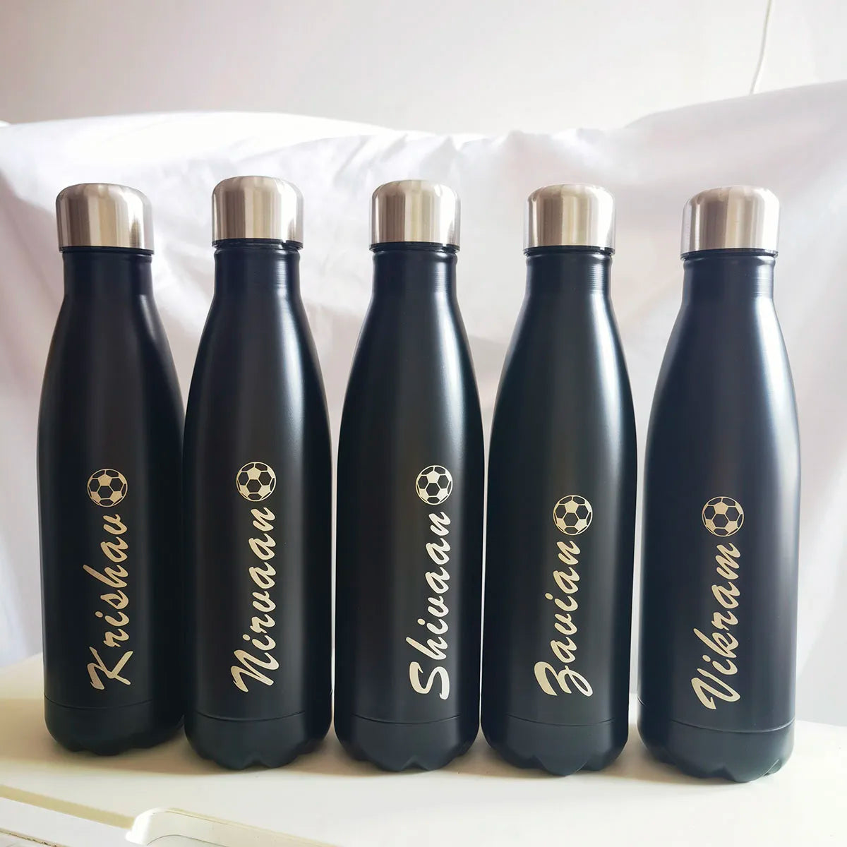 Personalized Kids Water Bottle with Name & Icon Kids Water Bottle - Back to School, Christmas & Birthday Gift for Boys & Girls