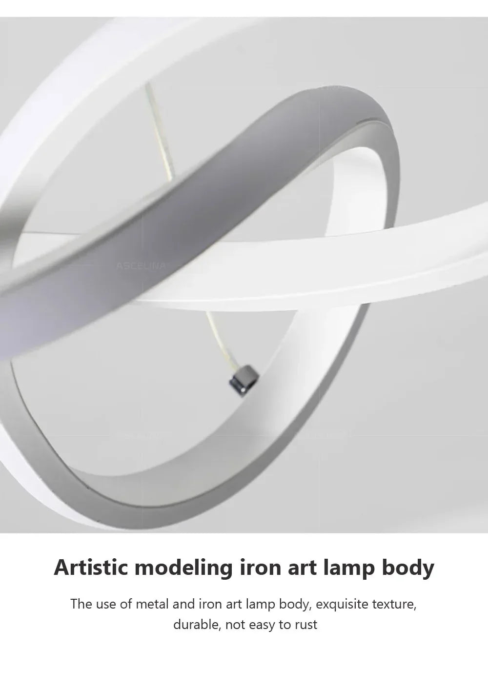 Modern LED Pendant Light With Irregular Streamlined Design Creative Small Hanging Light For Bedrooms Dining Rooms Study Rooms