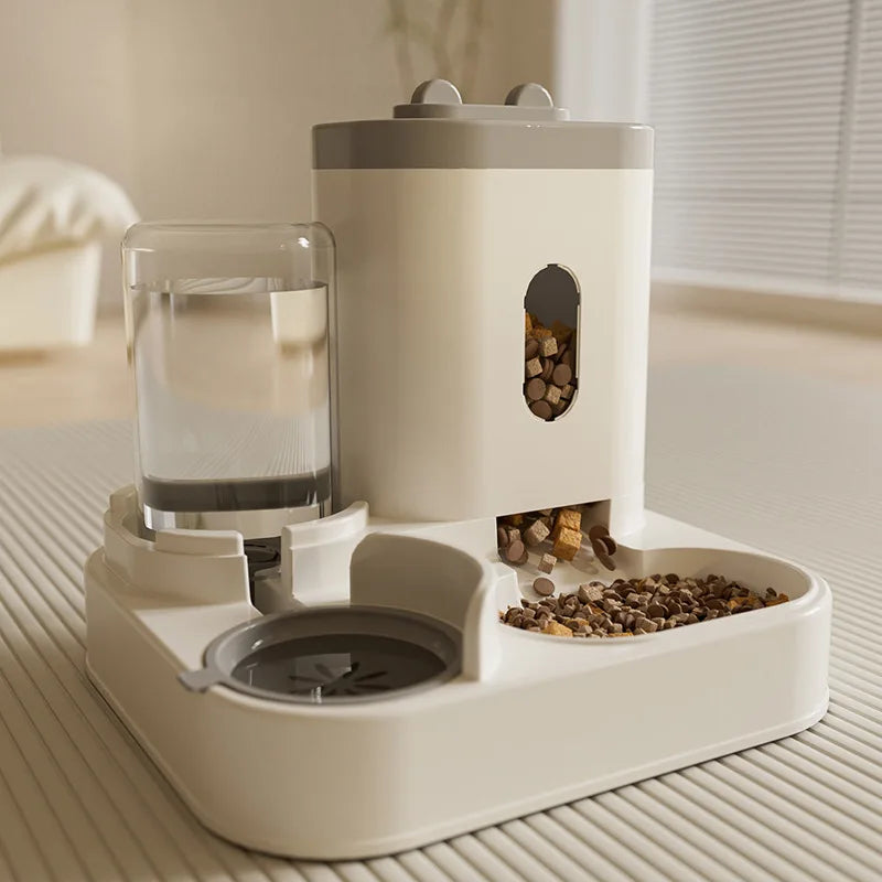 26 New Model Automatic Cat Feeder Dog Bowl Pet Bowl Cat Dish 2-in-1 Water Dispenser Cat Bowl Pet Supplies