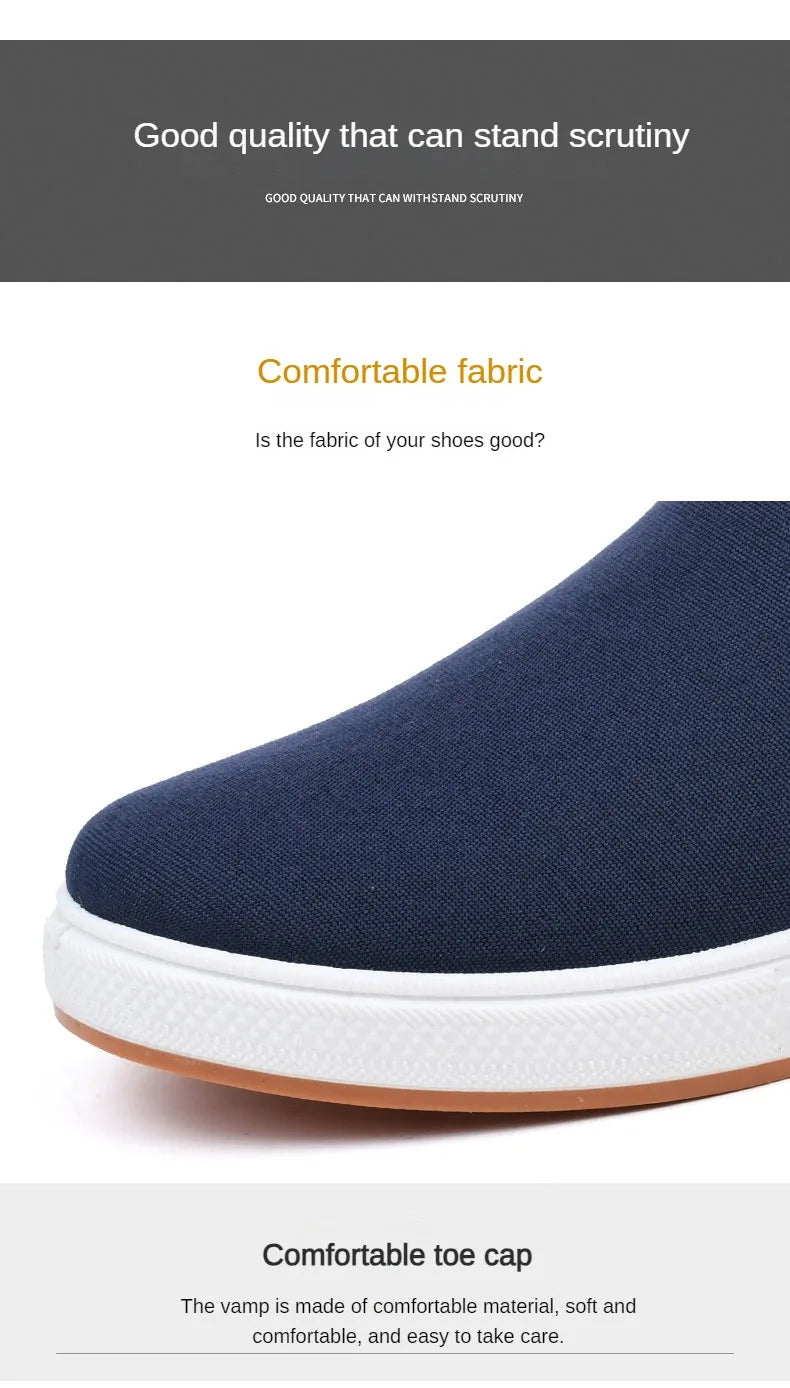 Men Canvas Shoe Casual Sneaker for MenLight Slip-on Vulcanized Comfortable Male Flats Loafers New Black Trainers Zapatos Hombre