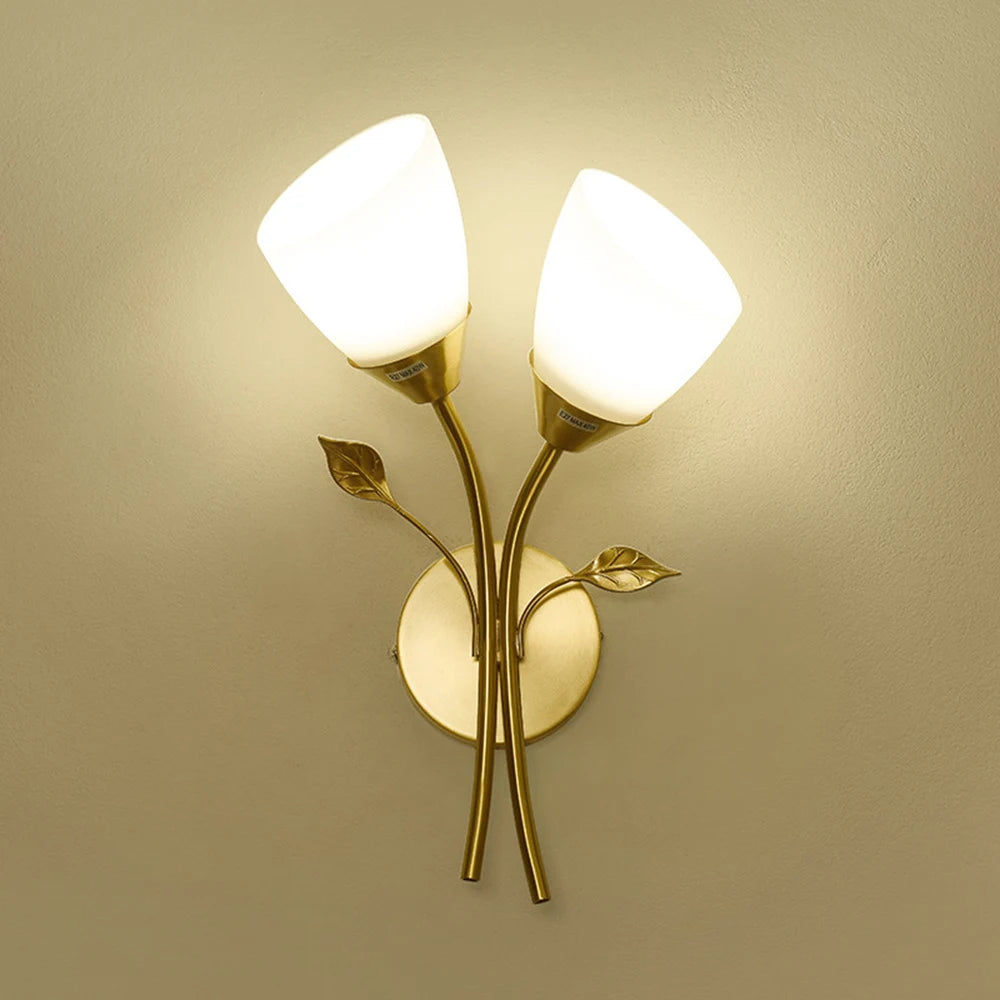 Nordic Modern Iron Wall Lamps LED Bedroom Bed Lamp Learning Corridor Room Indoor Wall Lights Glass Ball Decor Light Fixtures E27