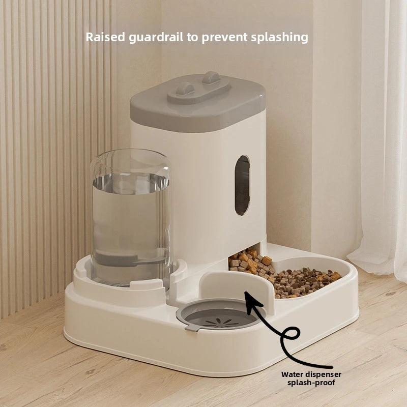 26 New Model Automatic Cat Feeder Dog Bowl Pet Bowl Cat Dish 2-in-1 Water Dispenser Cat Bowl Pet Supplies