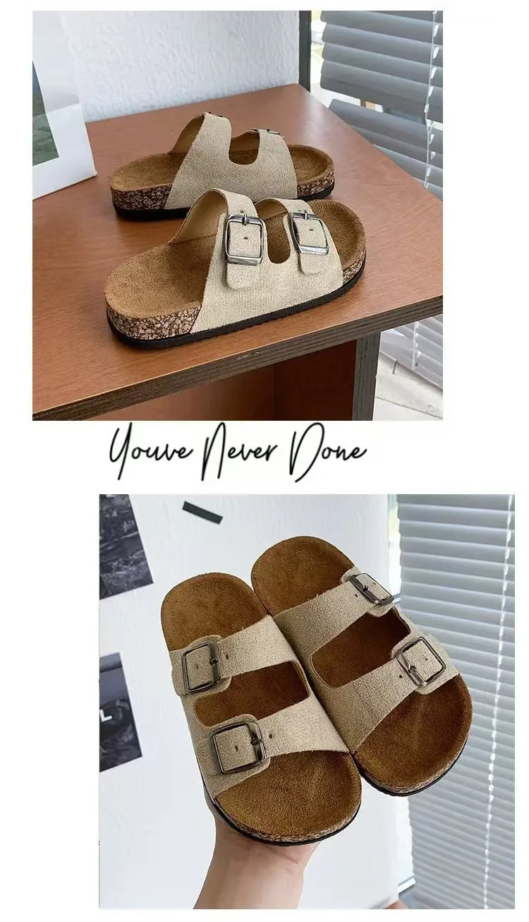 2026 Children Sandals for Girls Boys Summer New Fashion Korean Style Soft Sole Anti-slippery Versatile Chic Open-toe Beach Shoes