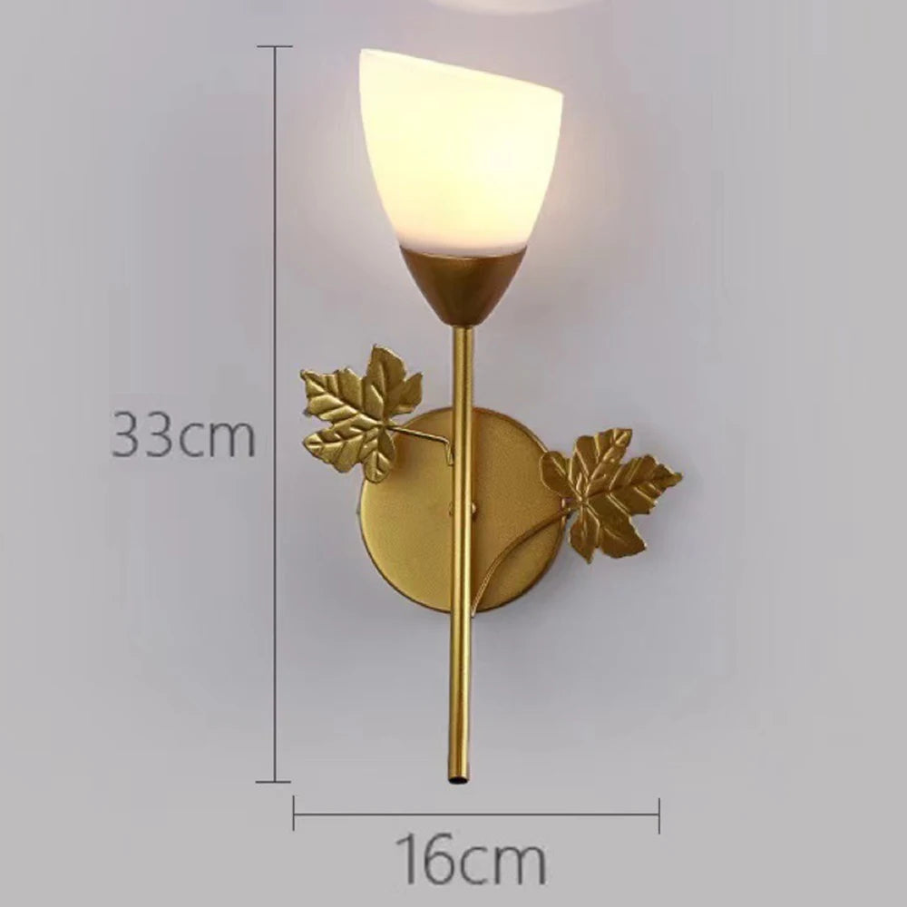 Nordic Modern Iron Wall Lamps LED Bedroom Bed Lamp Learning Corridor Room Indoor Wall Lights Glass Ball Decor Light Fixtures E27