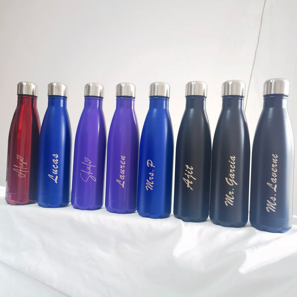 Personalized Kids Water Bottle with Name & Icon Kids Water Bottle - Back to School, Christmas & Birthday Gift for Boys & Girls