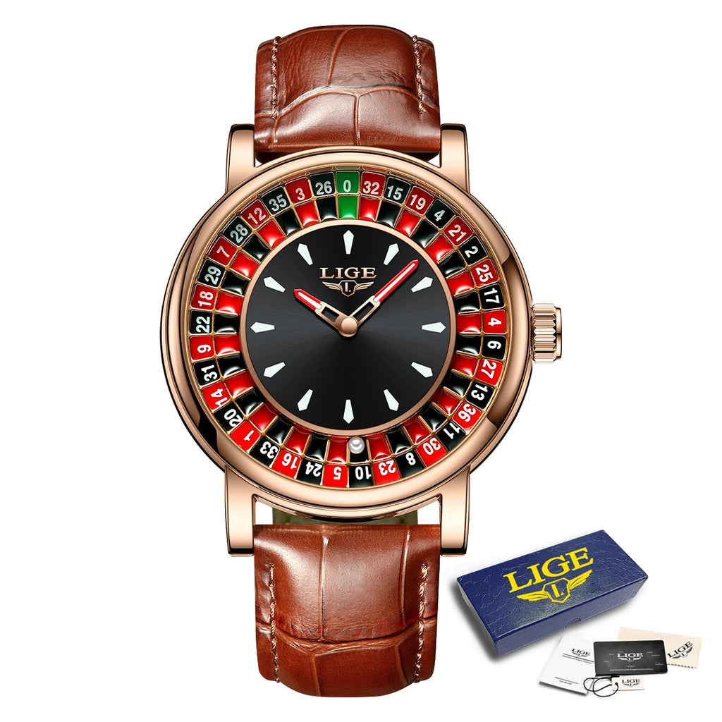 LIGE Top Brand Classical Watches Men Business Casual Luxury Mens Watch Waterproof Luminous Quartz Wristwatches Reloj Hombre 2026