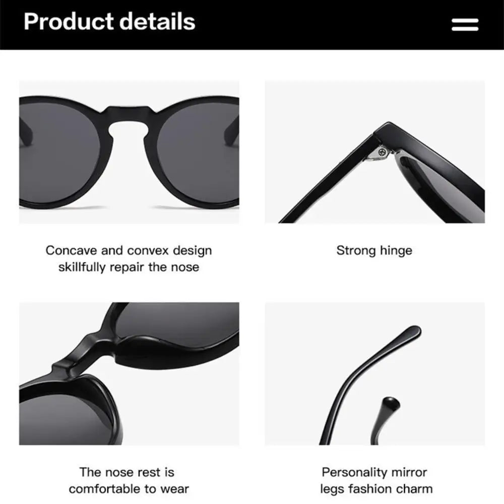 2024 Polarized Sunglasses Men Women Brand Designer Retro Round Sun Glasses Vintage Male Female Goggles UV400 Oculos Gafas De Sol