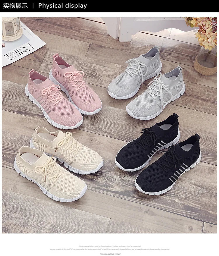 Zapatillas Mujer 2025 Trendy Mesh Platform Sneakers Socks Shoes Tenis Breathable Socofy Casual Sports Shoes Women Flats 1684