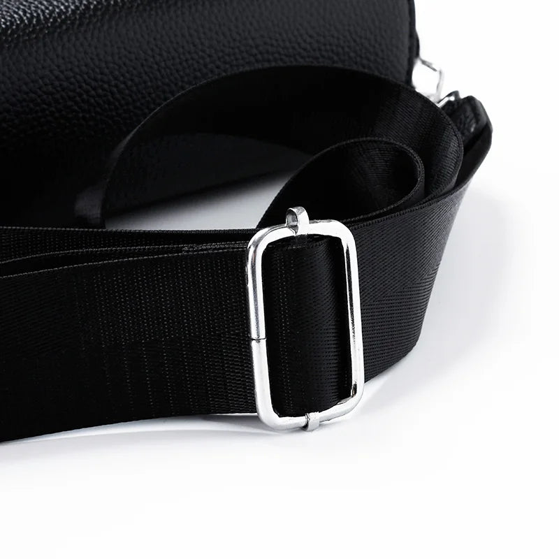High-End Men's Stylish Crossbody Bag PU Leather Sling Bag Minimalist Business Shoulder Bag Perfect for Daily Commute Travel