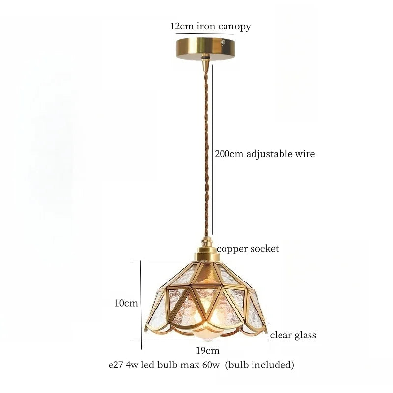 IWHD Nordic Colorful Glass LED Pendant Light Fixtures Cafe Loft Bedside Living Dining Room Bar Vintage Brass Hanglamp luminaire