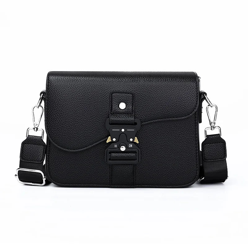High-End Men's Stylish Crossbody Bag PU Leather Sling Bag Minimalist Business Shoulder Bag Perfect for Daily Commute Travel