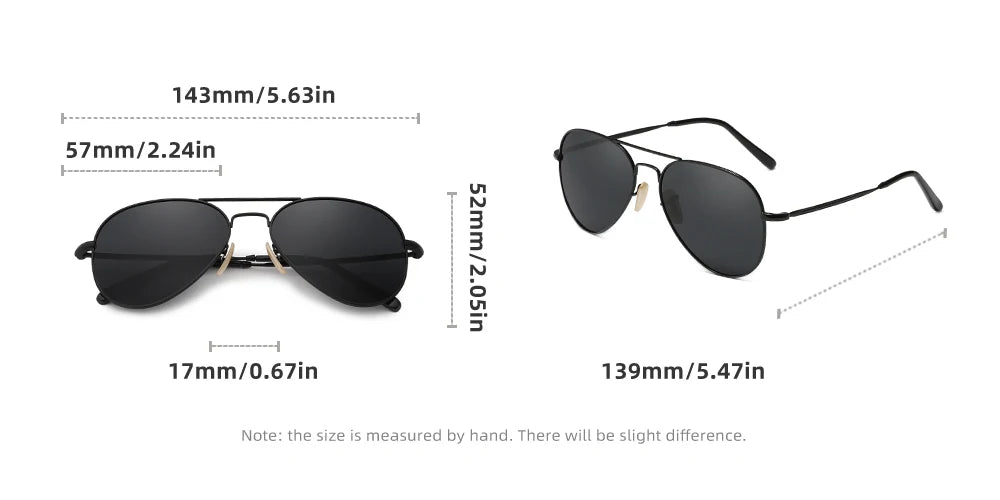 Fashion Pilot Polarized Sunglasses For Men Women Driving Metal Sun Glasses  UV400 Oculos Gafas De Sol