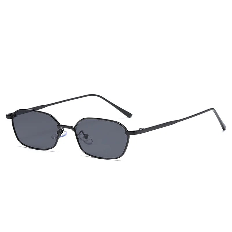 Fashion Small Rectangle Sunglasses Men Women Vintage Square Driving Sun Glasses Luxury Brand Metal Frame Eyewear Gafas De Sol