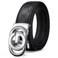 Luxury Men's Belt, Automatic Buckle Belt for Men, High Quality Genuine Leather Belt Printed Design Men's Business Belt Men