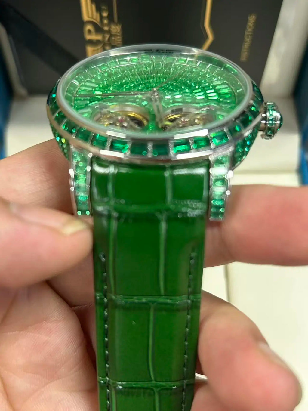 2026 PINDU Design New Double Flying Wheel Mechanical Watch Men Top Luxury Watch Sapphire Glass Waterproof Diamond Watch Leather