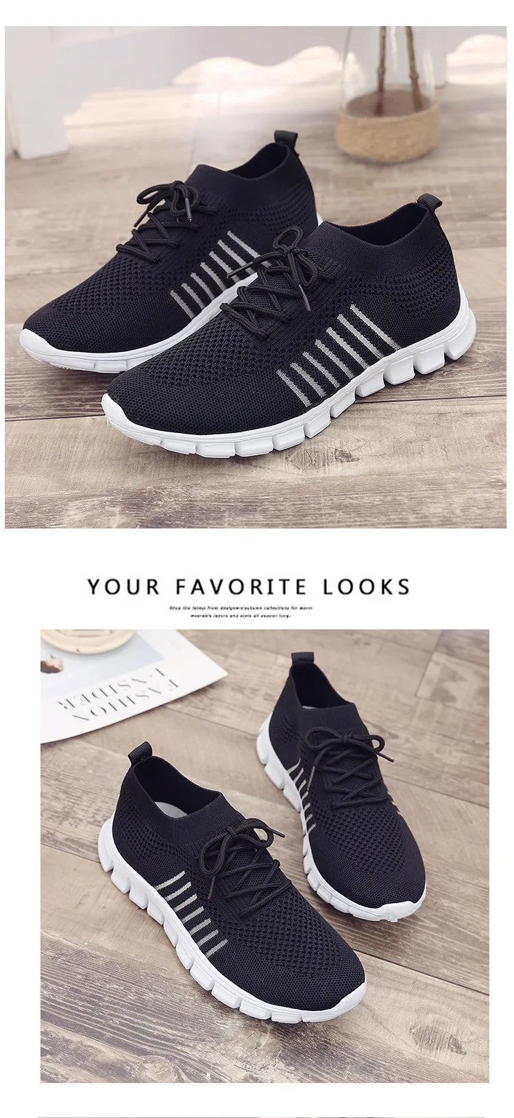 Zapatillas Mujer 2025 Trendy Mesh Platform Sneakers Socks Shoes Tenis Breathable Socofy Casual Sports Shoes Women Flats 1684