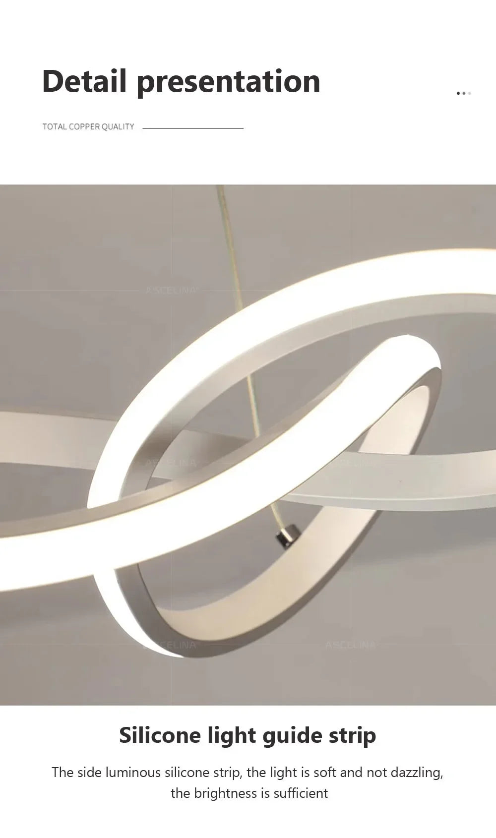 Modern LED Pendant Light With Irregular Streamlined Design Creative Small Hanging Light For Bedrooms Dining Rooms Study Rooms