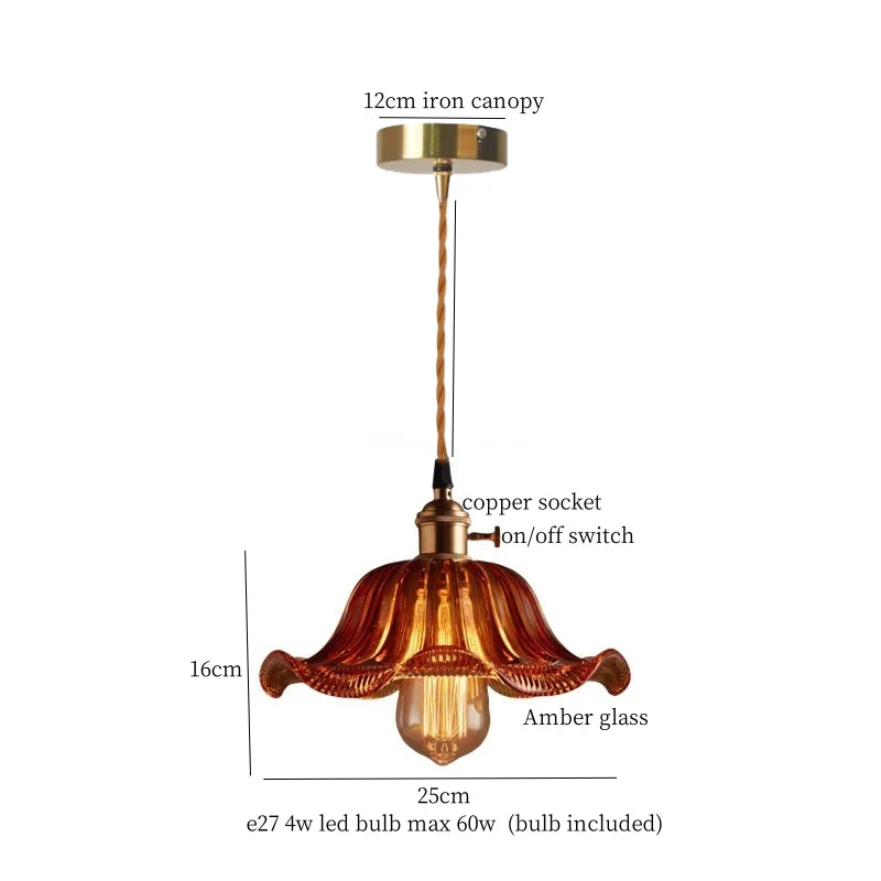 IWHD Nordic Colorful Glass LED Pendant Light Fixtures Cafe Loft Bedside Living Dining Room Bar Vintage Brass Hanglamp luminaire