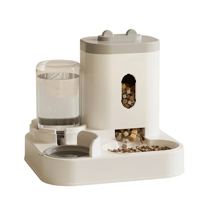 26 New Model Automatic Cat Feeder Dog Bowl Pet Bowl Cat Dish 2-in-1 Water Dispenser Cat Bowl Pet Supplies