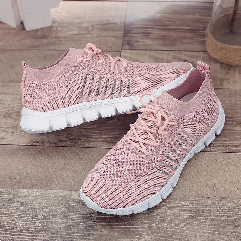Zapatillas Mujer 2025 Trendy Mesh Platform Sneakers Socks Shoes Tenis Breathable Socofy Casual Sports Shoes Women Flats 1684