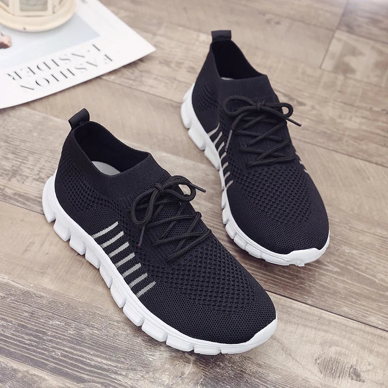 Zapatillas Mujer 2025 Trendy Mesh Platform Sneakers Socks Shoes Tenis Breathable Socofy Casual Sports Shoes Women Flats 1684