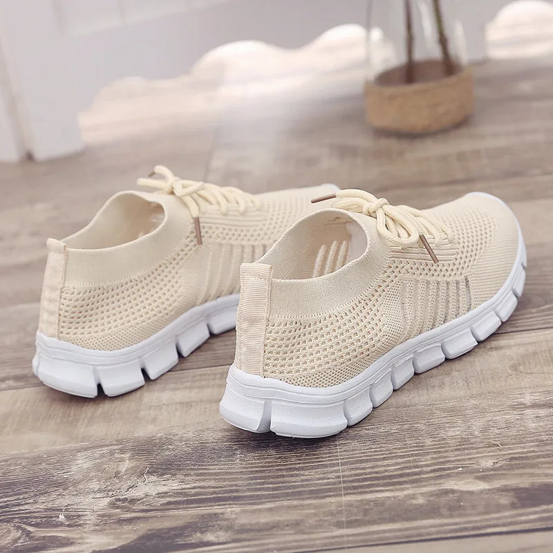 Zapatillas Mujer 2025 Trendy Mesh Platform Sneakers Socks Shoes Tenis Breathable Socofy Casual Sports Shoes Women Flats 1684