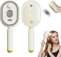 Electric Spray Hair Brush Rechargeable Water Spray Hair Brush Anti-Static Hair Brush Reduce Frizz Electric Steam Massage Comb