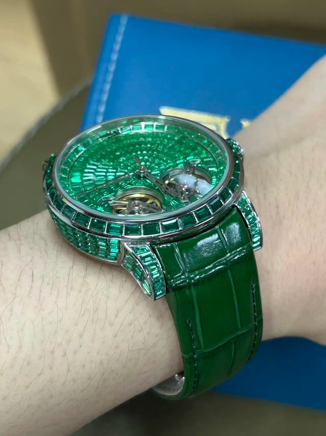 2026 PINDU Design New Double Flying Wheel Mechanical Watch Men Top Luxury Watch Sapphire Glass Waterproof Diamond Watch Leather