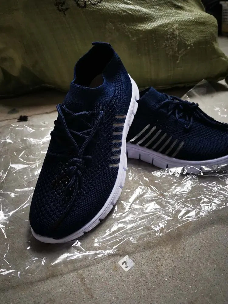 Zapatillas Mujer 2025 Trendy Mesh Platform Sneakers Socks Shoes Tenis Breathable Socofy Casual Sports Shoes Women Flats 1684