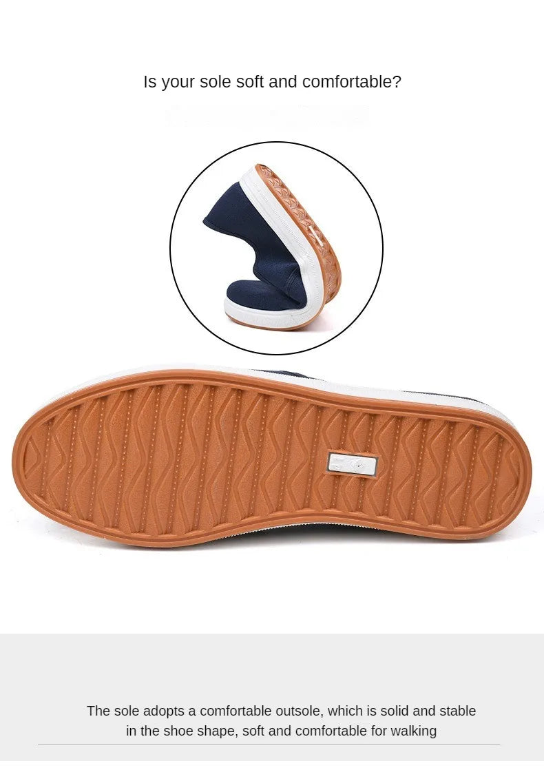 Men Canvas Shoe Casual Sneaker for MenLight Slip-on Vulcanized Comfortable Male Flats Loafers New Black Trainers Zapatos Hombre