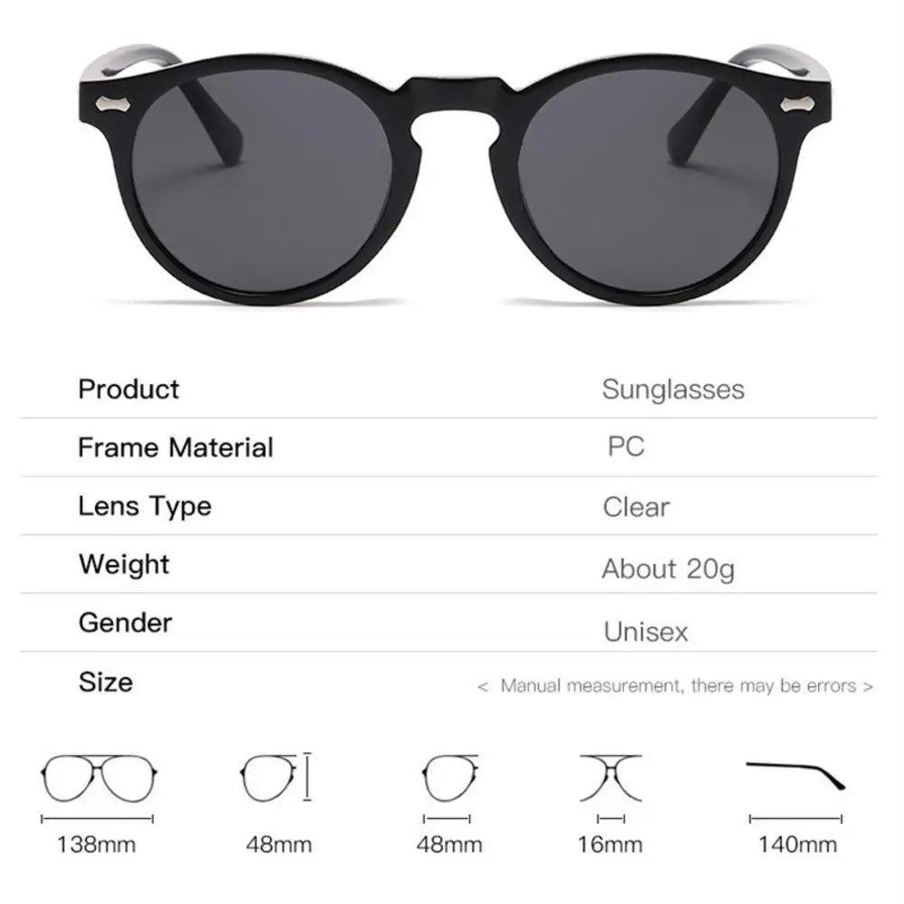 2024 Polarized Sunglasses Men Women Brand Designer Retro Round Sun Glasses Vintage Male Female Goggles UV400 Oculos Gafas De Sol