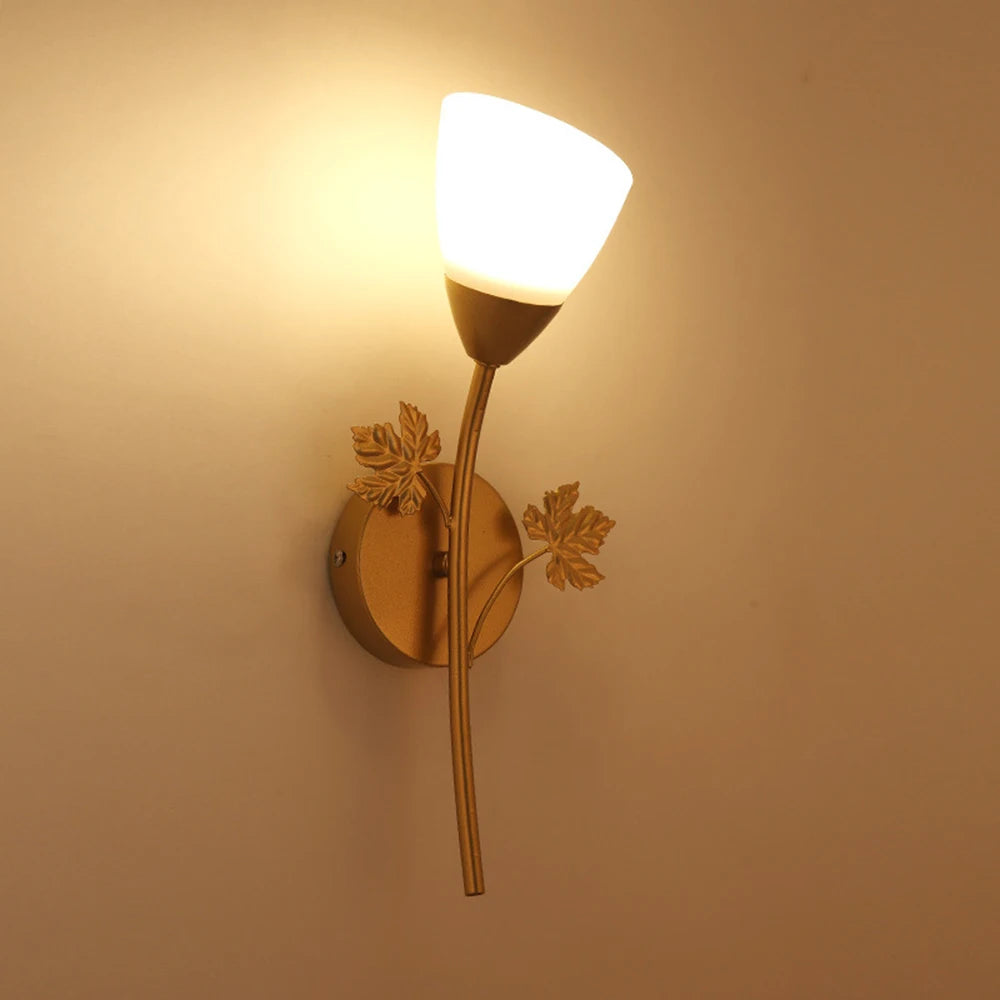 Nordic Modern Iron Wall Lamps LED Bedroom Bed Lamp Learning Corridor Room Indoor Wall Lights Glass Ball Decor Light Fixtures E27