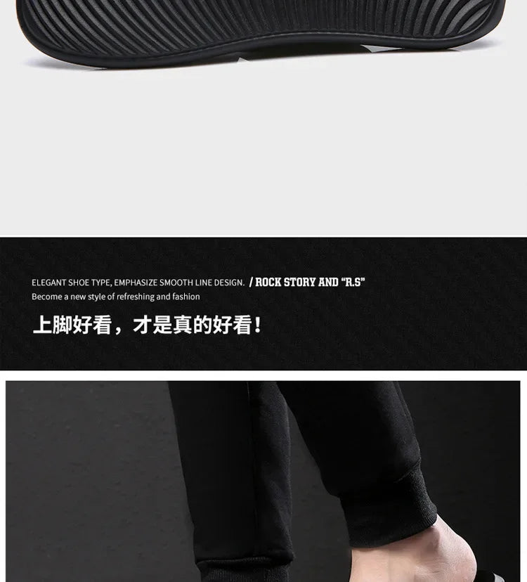 Sandals for Men Slippers Genuine Leather Luxury Brand Fashion  Men Flats Casual Non-slip Beach Sandalia Zapatos Hombre 2026