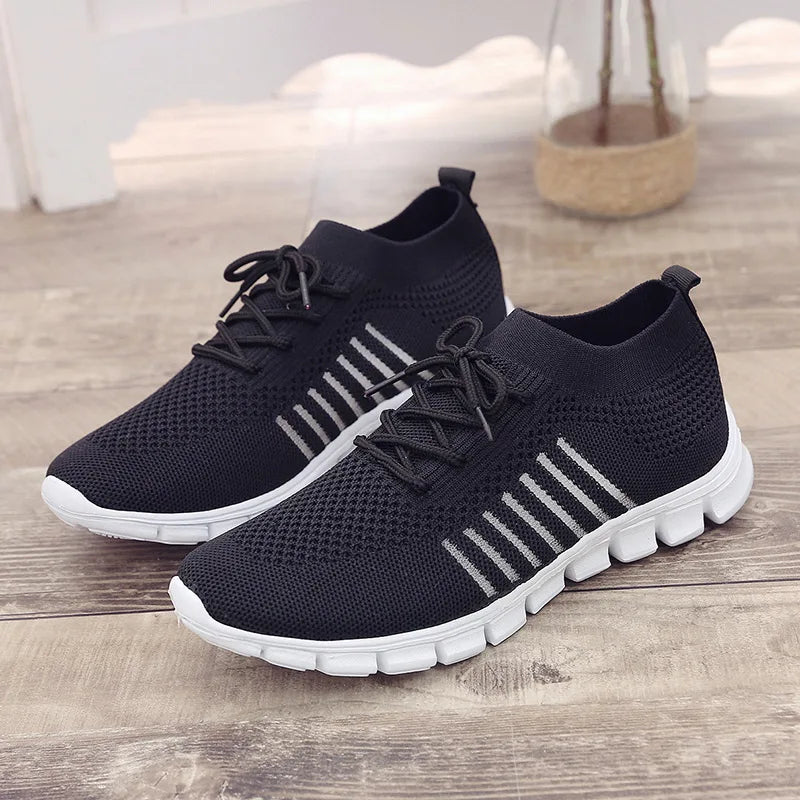 Zapatillas Mujer 2025 Trendy Mesh Platform Sneakers Socks Shoes Tenis Breathable Socofy Casual Sports Shoes Women Flats 1684