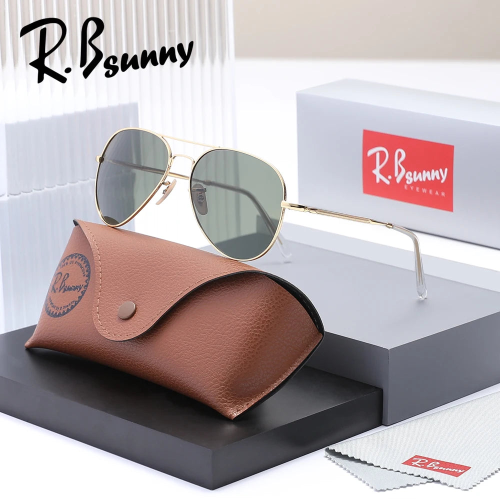 Fashion Pilot Polarized Sunglasses For Men Women Driving Metal Sun Glasses  UV400 Oculos Gafas De Sol